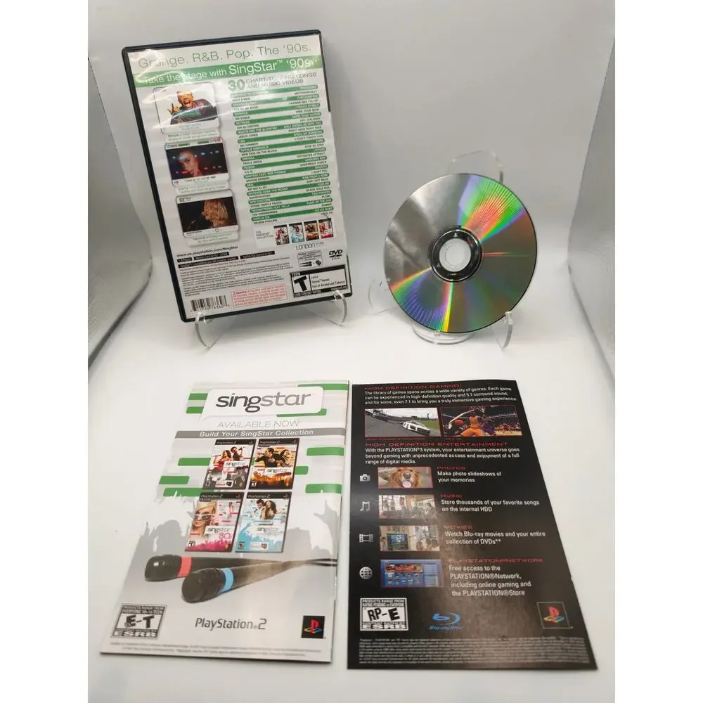 SingStar 90s PS2 CIB Complete w/ Manual PlayStation 2